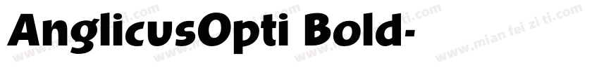 AnglicusOpti Bold字体转换